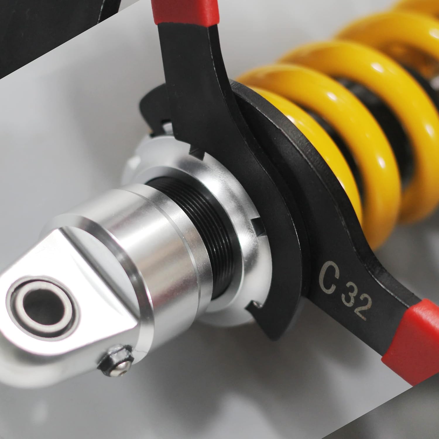 Tool Universal Spanner Wrench Set 6Pcs Steel Adjustable Shock Wrench Coilover Spanner Motorcycle